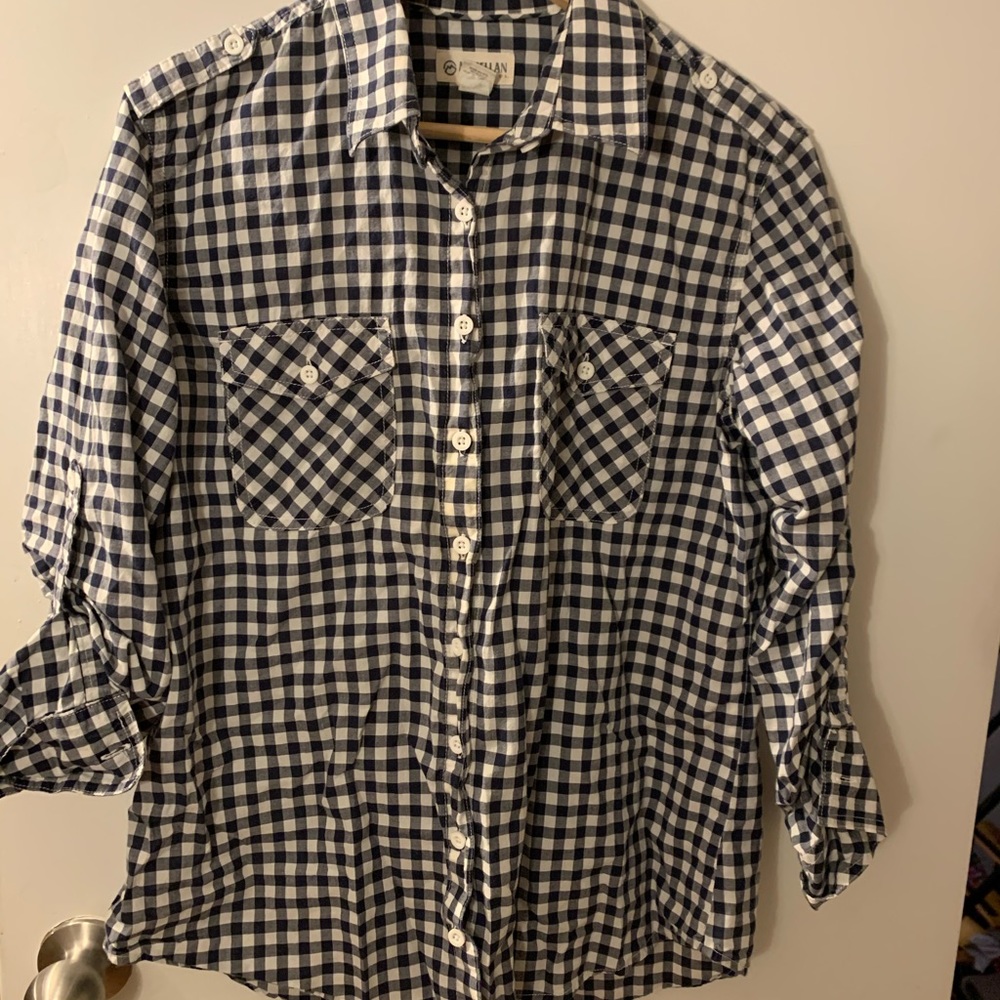 Checkered casual top
